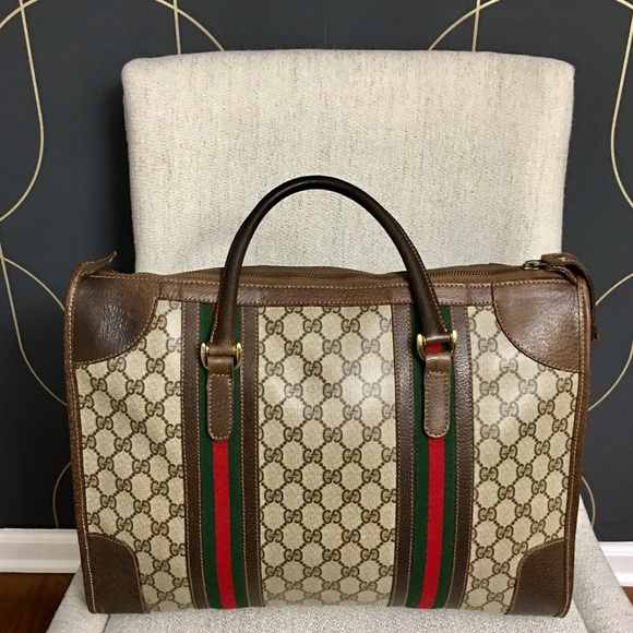 Authentic GUCCI vintage satchel bag - verified authentic by Poshmark! - Picture 6 of 16